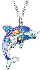 Collier Dauphin Pendentif en Alliage - Élégance et Douceur