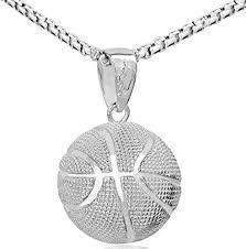 Pendentif Basketball Inoxydable - Passion pour le Basket
