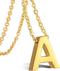 Pendentif Initiale en Acier Inoxydable - Élégance Personnalisée