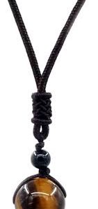 Pendentif en Oeil de Tigre - Élégance et Protection