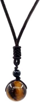 Pendentif en Oeil de Tigre - Élégance et Protection