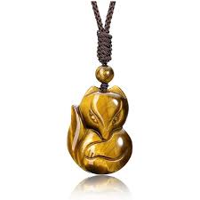 Pendentif Oeil de Tigre en Cristal Naturel - Élégance et Énergie