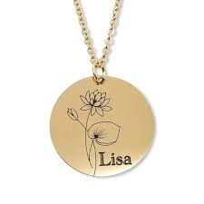 Collier Naissance Personnalisé Pendentif Inoxydable - Un Souvenir Éternel