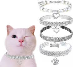 Pendentif Chat Paillettes Élastique de Domestique