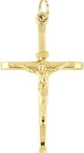 Pendentif Jésus Christ en Or - Communion et Confirmation