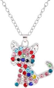 Collier Pendentif Chat Scintillant - Élégance et Tendresse