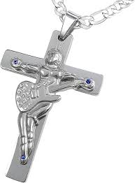 Pendentif Hallyday Concerts Inoxydable - Croix de Johnny Hallyday