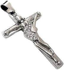 Pendentif Croix de Johnny Hallyday en Inoxydable