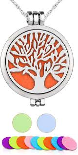 Diffuseur d'huiles essentielles en inox WAWJ – Pendentif élégant