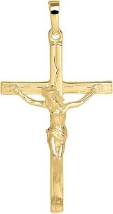 Pendentif Christ en Or 14 Carats - Élégance et Spiritualité