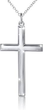 Collier Pendentif Croix en Argent Sterling 925 - Élégance et Simplicité
