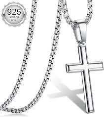 Collier Pendentif Croix en Argent 925 - Élégance et Simplicité