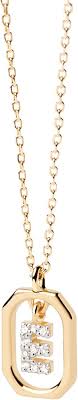 Collier Élégant avec Pendentif Lettre 'E' de PDPaola