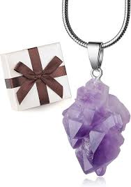 Collier Pendentif Améthyste Irrégulière - Élégance Naturelle