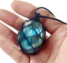 Pendentif en Labradorite Naturelle - Pierre de Protection