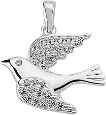 Pendentif Oiseau en Zirconia Sterling de Vinani