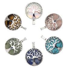 Pendentif Arbre de Vie en Pierre Naturelle - TOAOB