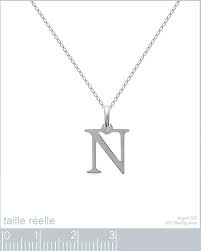 Pendentif Initiale Lettre en Argent – Élégance Personnalisée