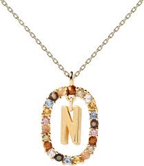 Collier Lettre en Argent Sterling - PDPAOLA