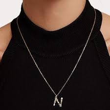 Pendentif Lettre N en Argent - Élégance Personnalisée