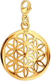 Pendentif Fleur de Vie en Argent Plaqué - Élégance et Harmonie