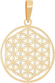 Pendentif Fleur de Vie en Or 14 Carats - Élégance et Harmonie