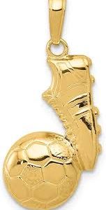 Pendentif Chaussure Ballon Foot Jaune - Élégance Sportive