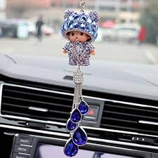 Pendentif Voiture Rétroviseur en Strass – Élégance et Brillance