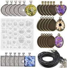 Plateaux Pendentif MEJOSER pour Créations en Résine Époxy