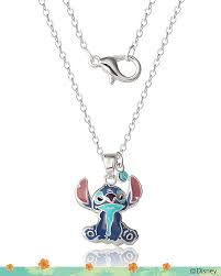 Collier Breloque Pendentif Officiel Stitch - Un Éclat de Magie Disney