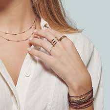 Bagues Fines Zag Bijoux Doré - Élégance et Raffinement