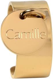 Bague Pendentif Zag Personnalisable en Inoxydable