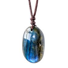 Pendentif en Labradorite Naturel - Pierre de Guérison