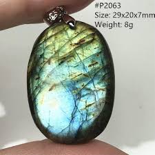 Pendentif en Labradorite Bleue Naturelle pour Homme - Élégance et Énergie
