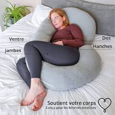 Coussin de Grossesse XXL Forme - Confort et Soutien Optimal