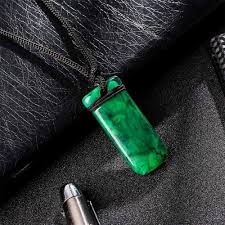 Pendentif Justice Fantaisie en Émeraude pour Homme