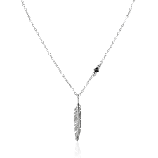 Collier Plume Argent 925 Bohème Chic - Élégance et Raffinement