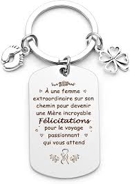 Porte Clef Cadeau Future Maman - Un Souvenir Éternel