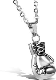 Pendentif Fantaisie Gant de Boxe en Acier Inoxydable