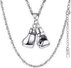 Collier Pendentif Gant de Boxe PROSTEEL - Élégance Sportive