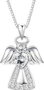 Pendentif Ange en Sterling avec Cristaux d'Autriche