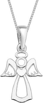 Pendentif Gardien Chaîne Véritable pour Enfants - Un Ange Gardien au Cou