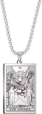 VASSAGO Premier Pendentif Collier Inoxydable - Un Éclat Mystique