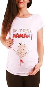 T-Shirt Bébé T´Aime Maman - Un Must-Have pour la Maternité
