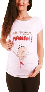 T-Shirt Bébé T´Aime Maman - Un Must-Have pour la Maternité