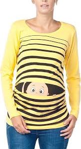 Joli T Shirt Grossesse avec Motif - Confort et Style pour les Futures Mamans