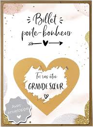 Joli Coon Gratter Annonce Grossesse - Un Bijou Unique pour Annoncer Votre Heureux Événement