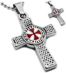 Pendentif Templier Patriote - Croix Templière Élégante