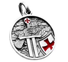 Pendentif Maçonnique Croix Templière en Argent - Silverzone77