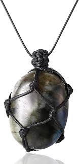 Pendentif Homme en Cristal Halukakah Authentique Précieuse Fengshui